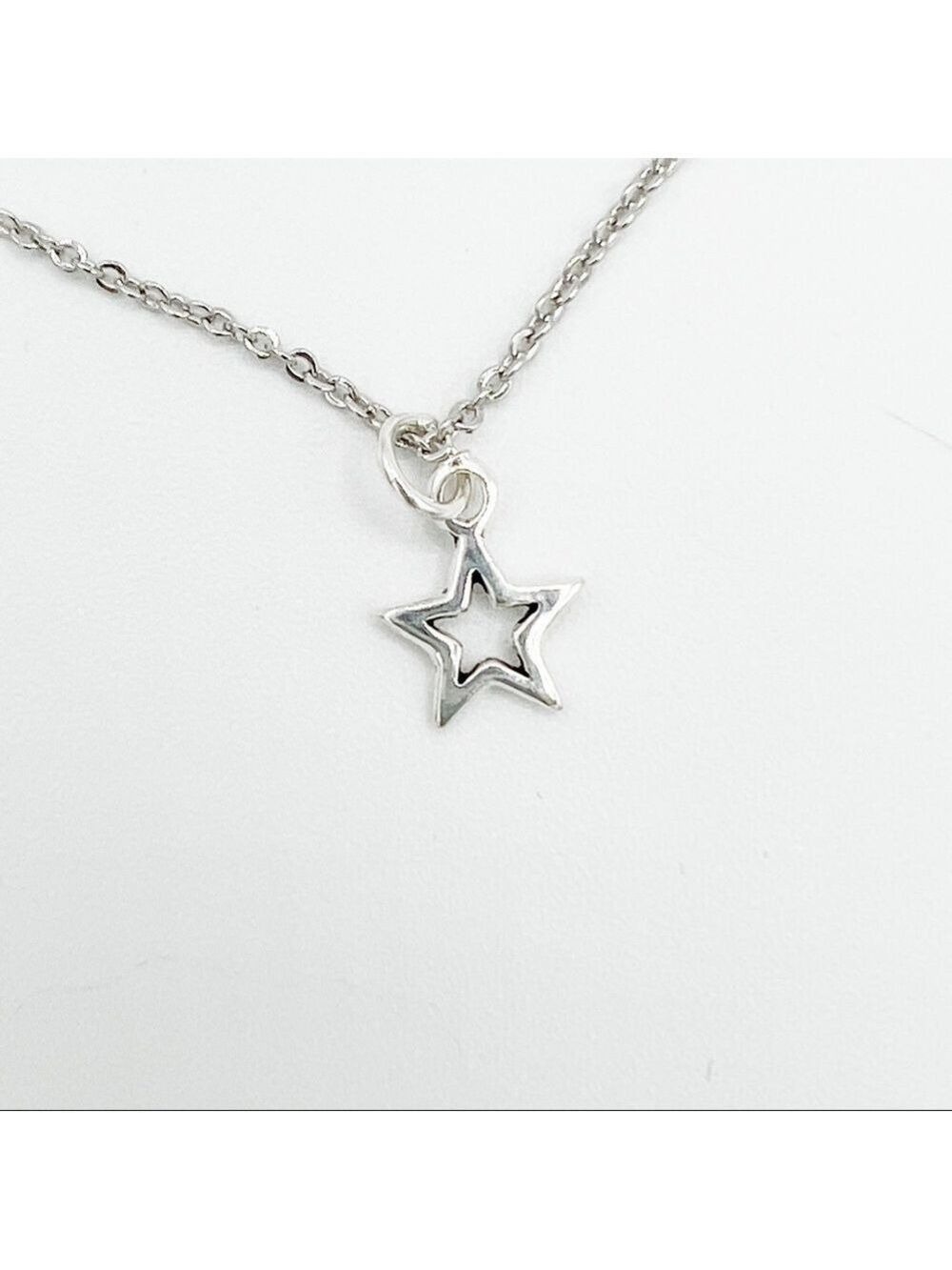 THIN 925 necklace with sterling silver star charm